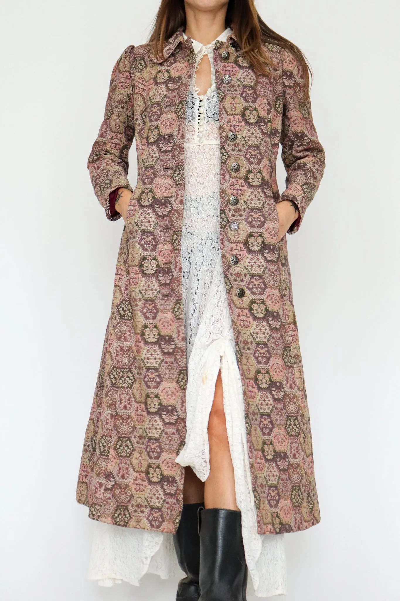 1970s Tapestry Pastel Coat