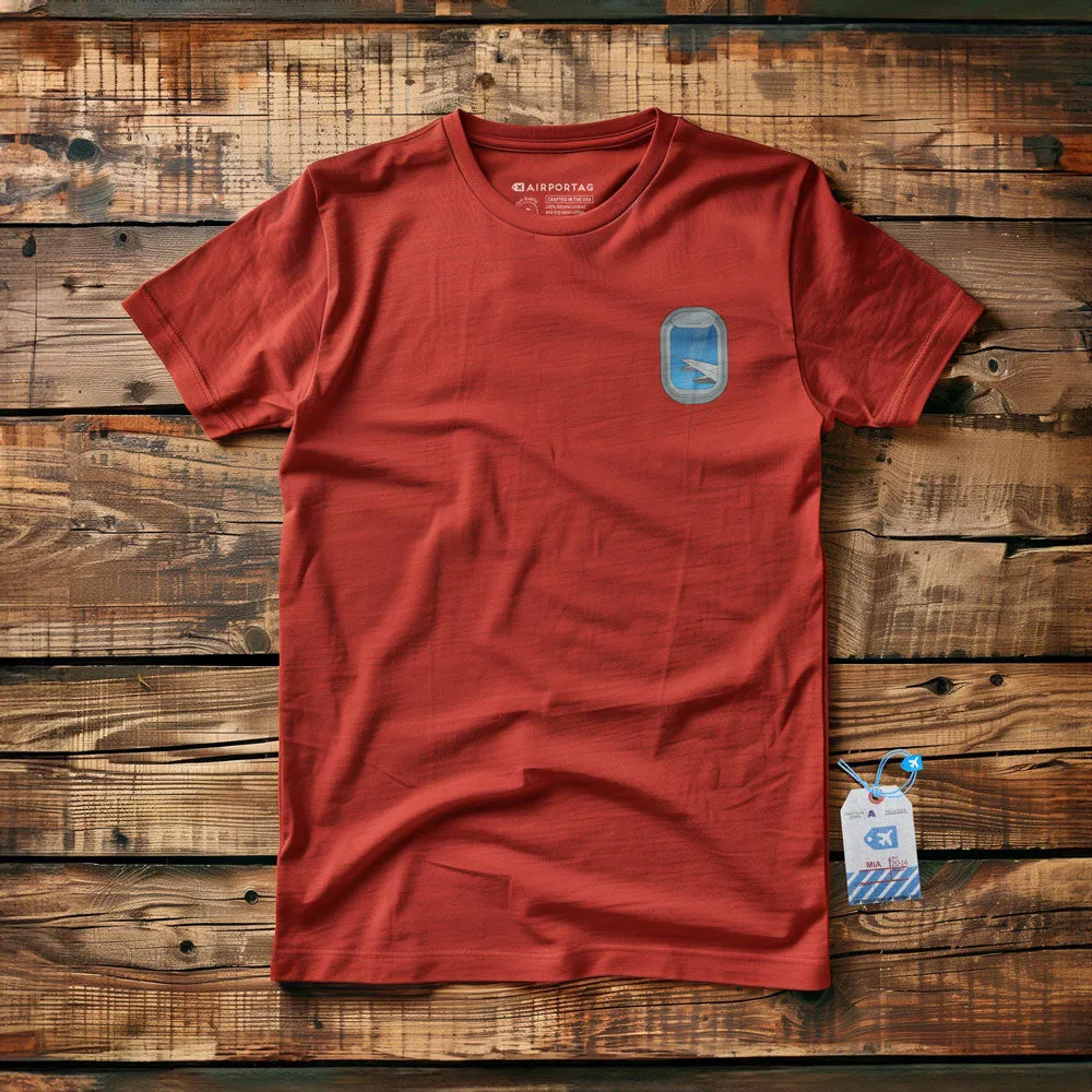 Airplane Window Wing Tiny - T-Shirt