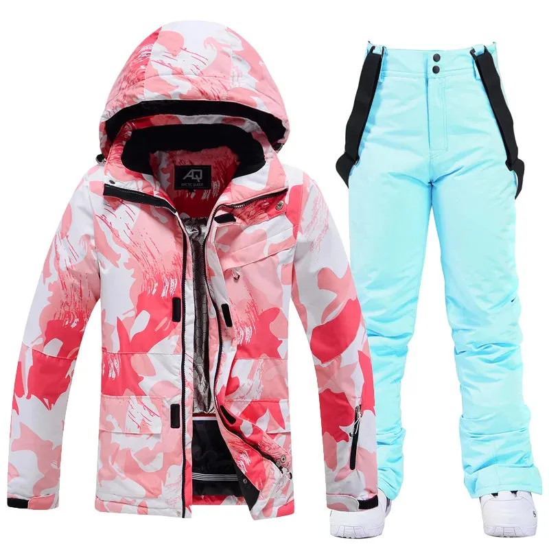 ARCTIC QUEEN Colorful Winter Ski Snowboard Jacket - Women's