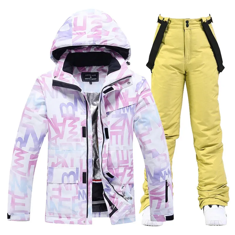 ARCTIC QUEEN Colorful Winter Ski Snowboard Jacket - Women's