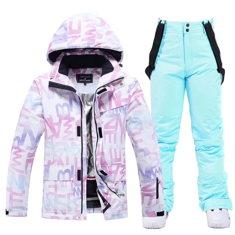 ARCTIC QUEEN Colorful Winter Ski Snowboard Jacket - Women's