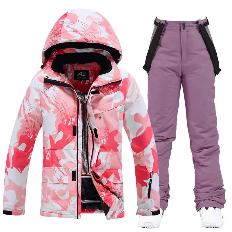 ARCTIC QUEEN Colorful Winter Ski Snowboard Jacket - Women's