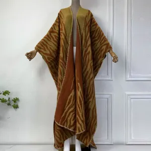 Burning Safari Wool Kimono