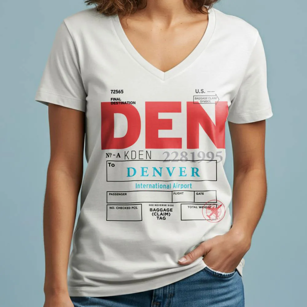 DEN - Women's V-Neck T-Shirt