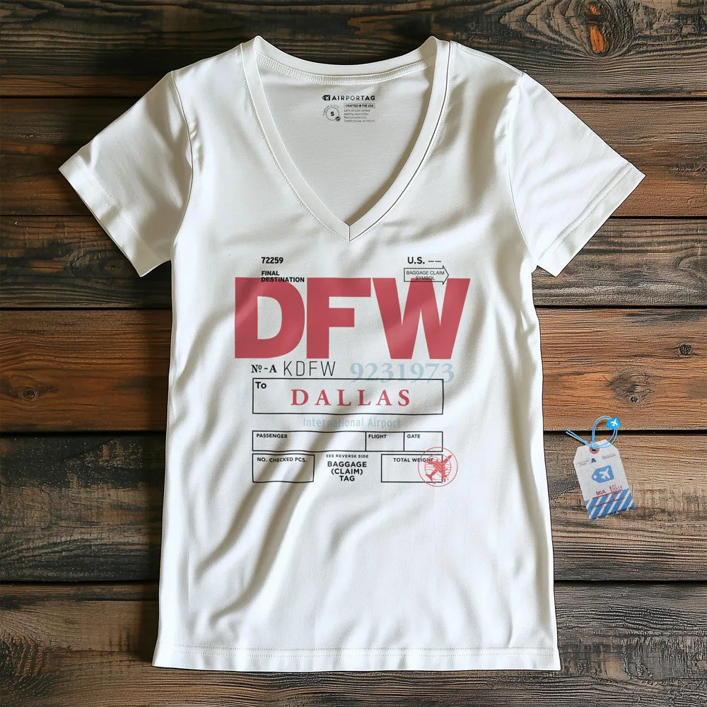 DFW - Women's V-Neck T-Shirt