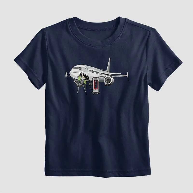 Electric Plane - Kids T-Shirt