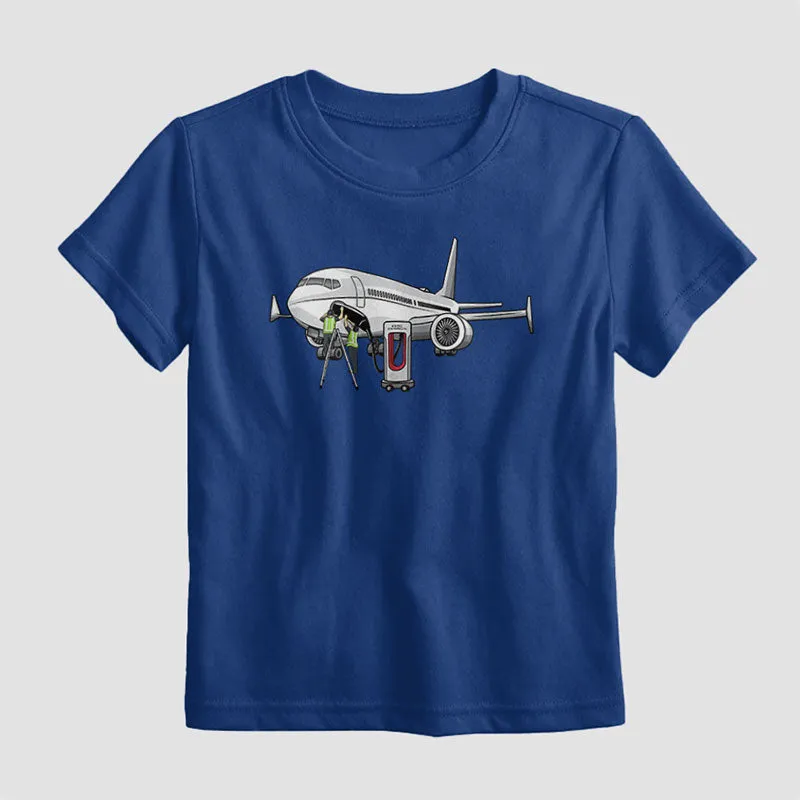 Electric Plane - Kids T-Shirt