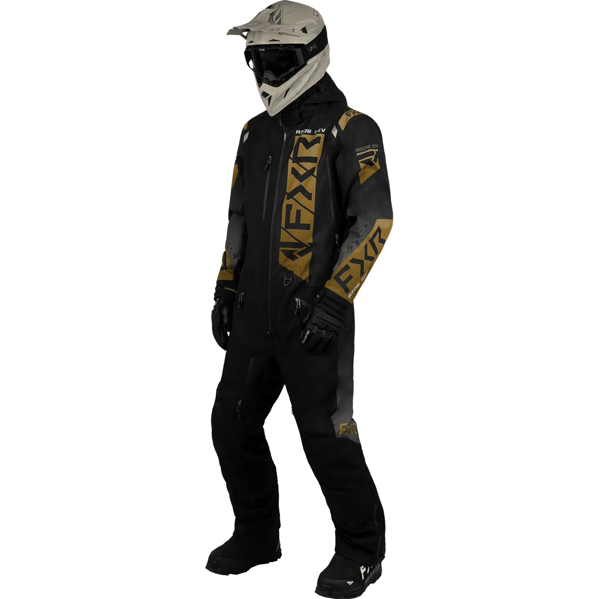 FXR Helium Insulated Snowmobile Monosuit Black/Canvas