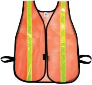 Heavy Weight Safety Vest - 1-3/8" Lime Reflective (12 Count)