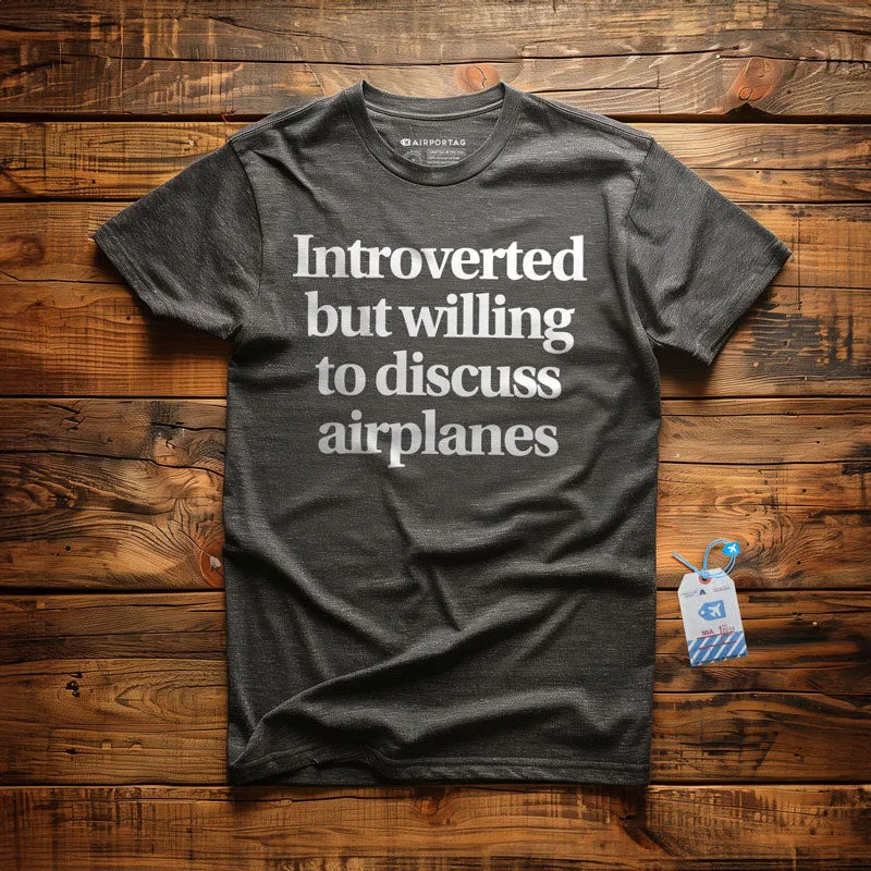 Introverted Discuss Airplanes - T-Shirt