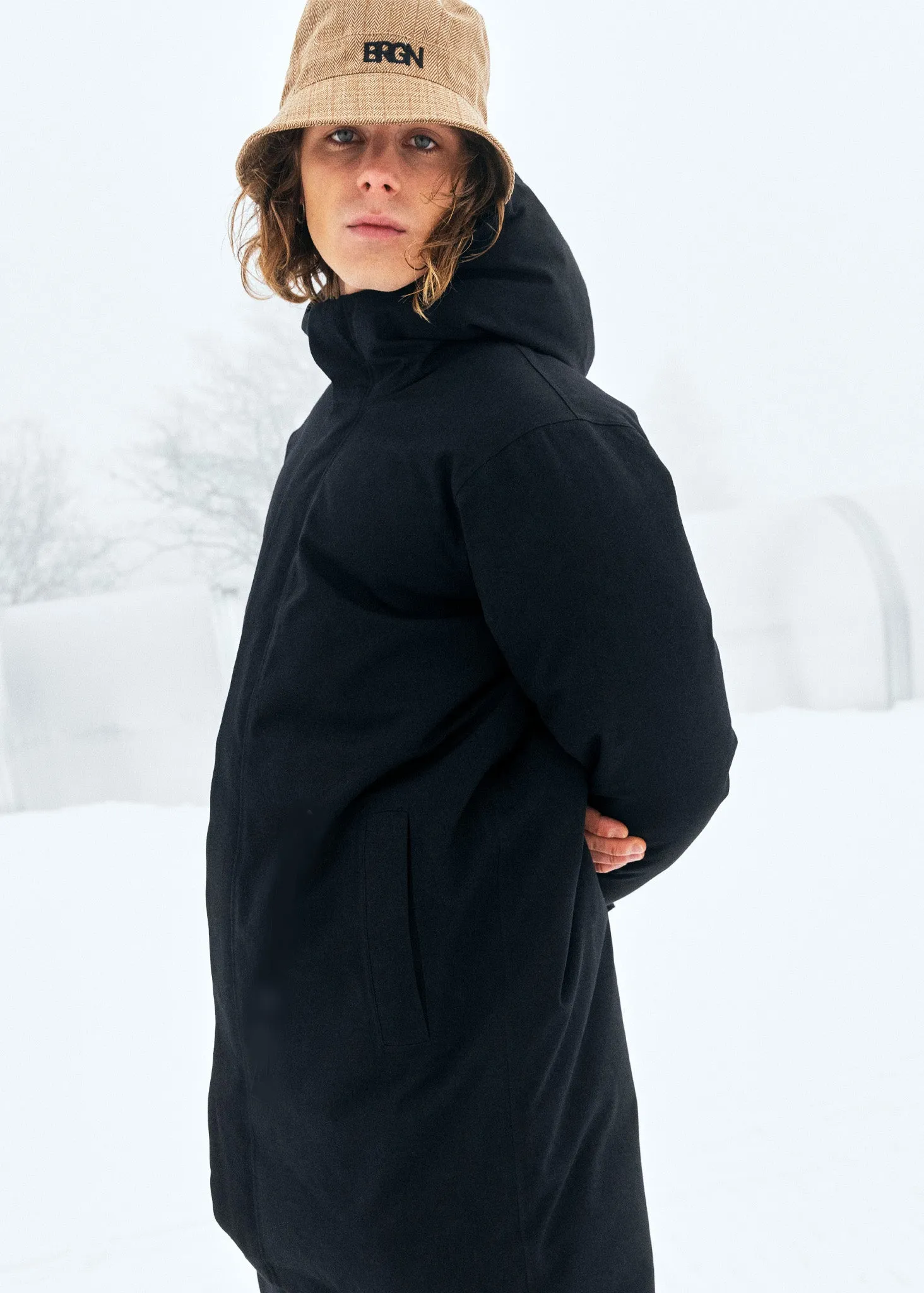 Mens Parka - New Black