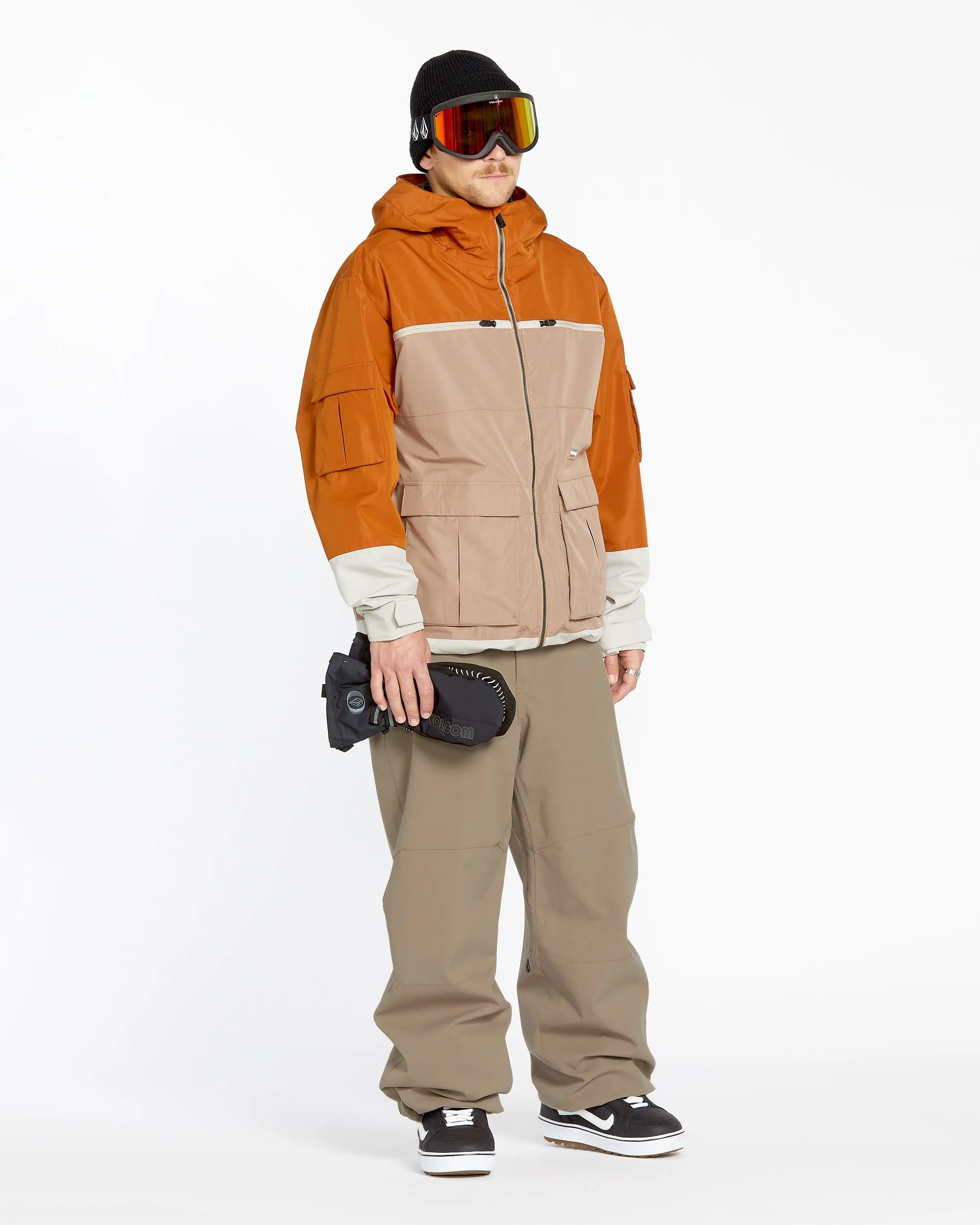 Mens Snow Billow Pants - Chestnut Brown