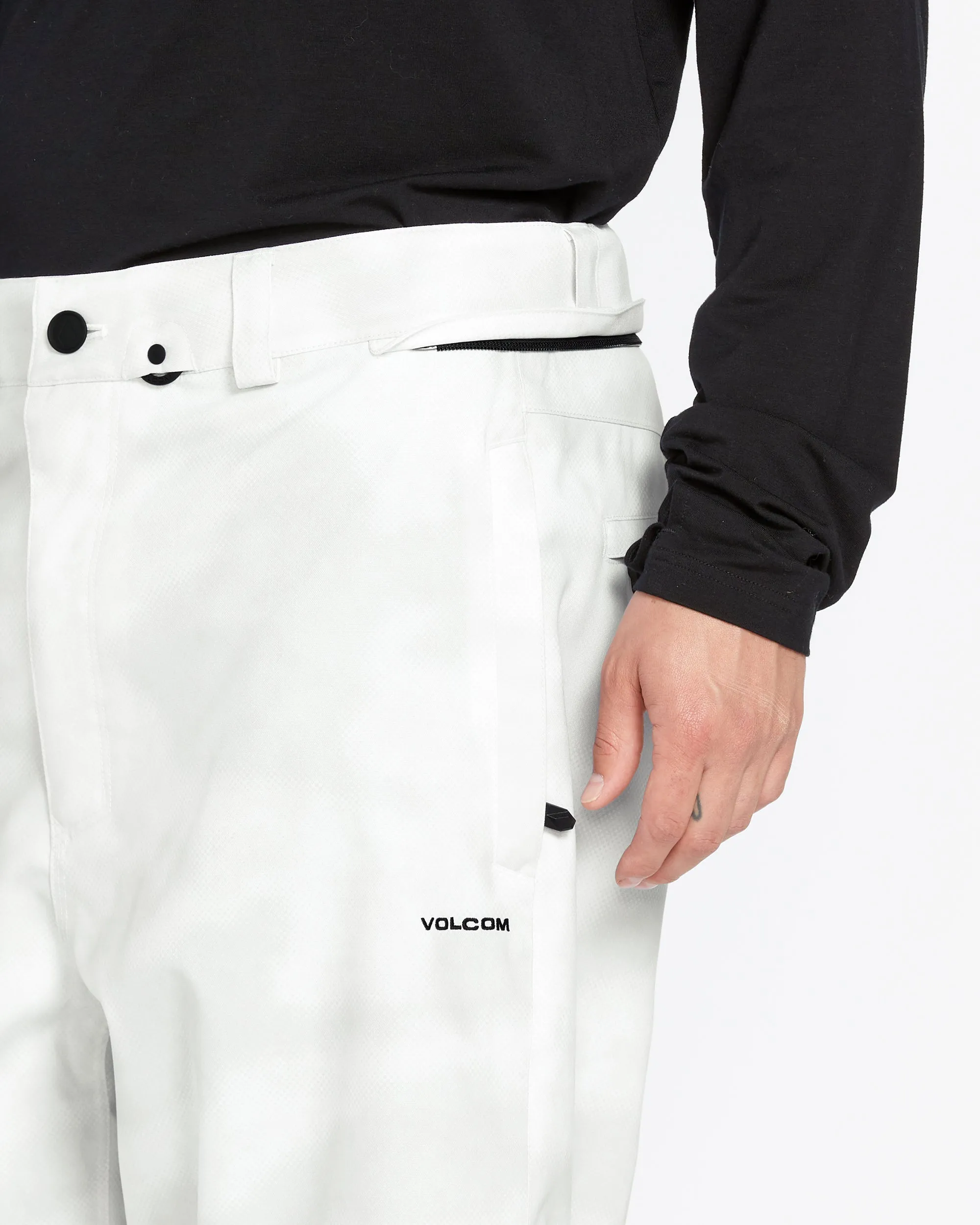 Mens Snow Billow Pants - White Camo