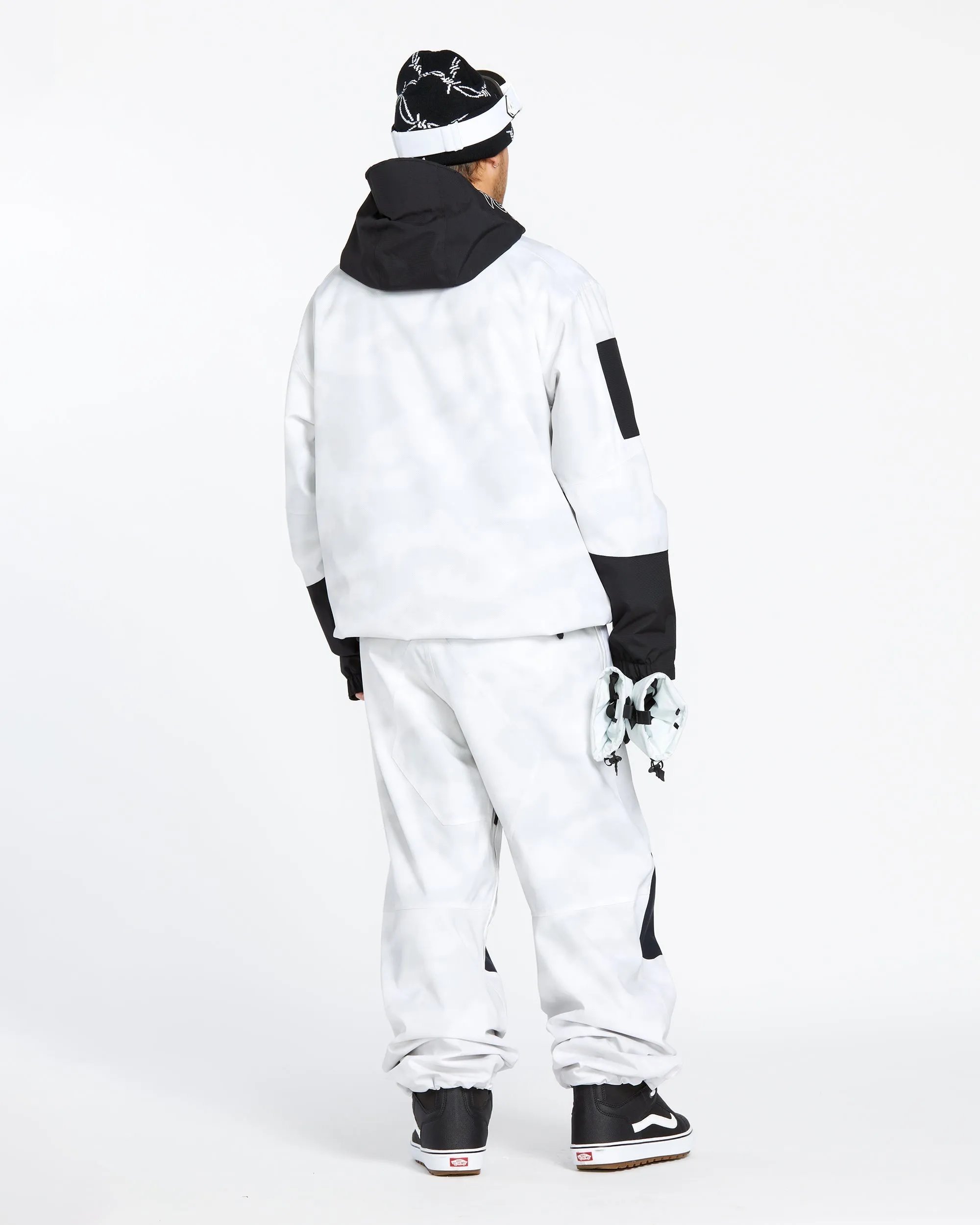 Mens Snow Billow Pants - White Camo