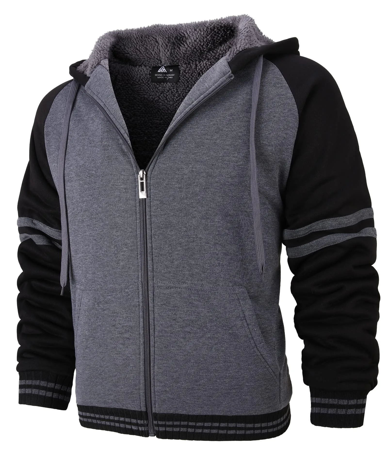 Men's Zipper Outwear Fleece Hoodie-ZPK007192