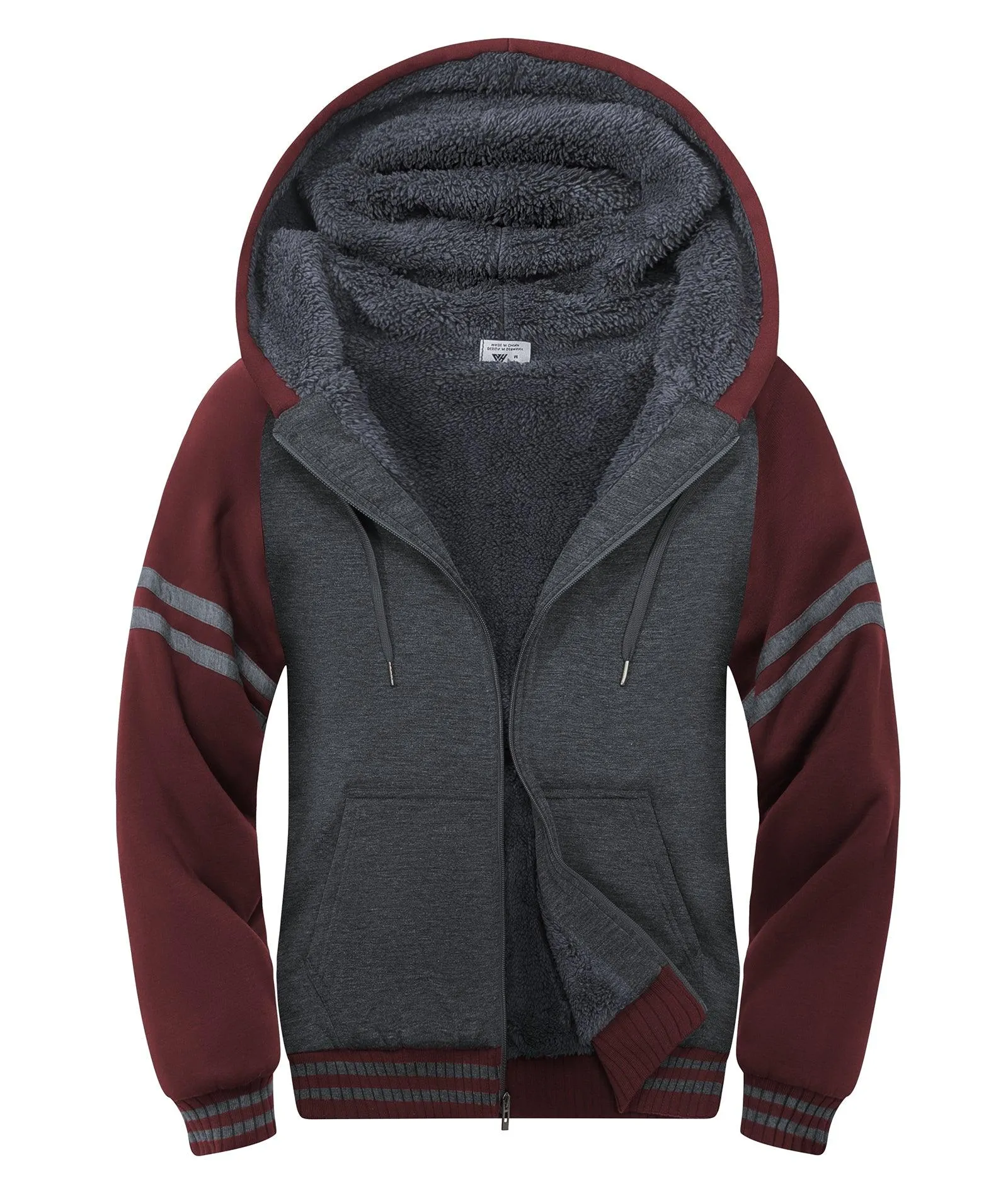 Men's Zipper Outwear Fleece Hoodie-ZPK007192