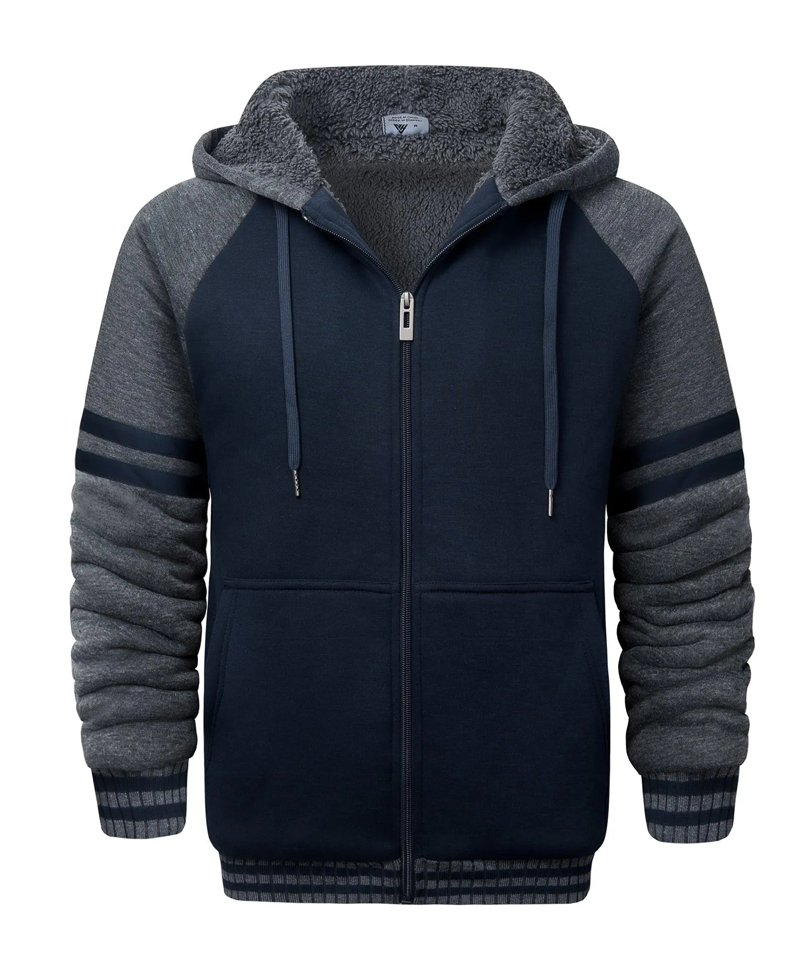 Men's Zipper Outwear Fleece Hoodie-ZPK007192