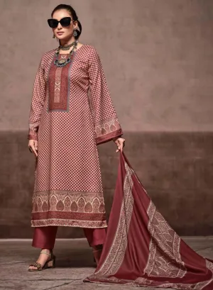 Mumtaz Arts Unstitched Pashmina Winter Salwar Suit Material for Women