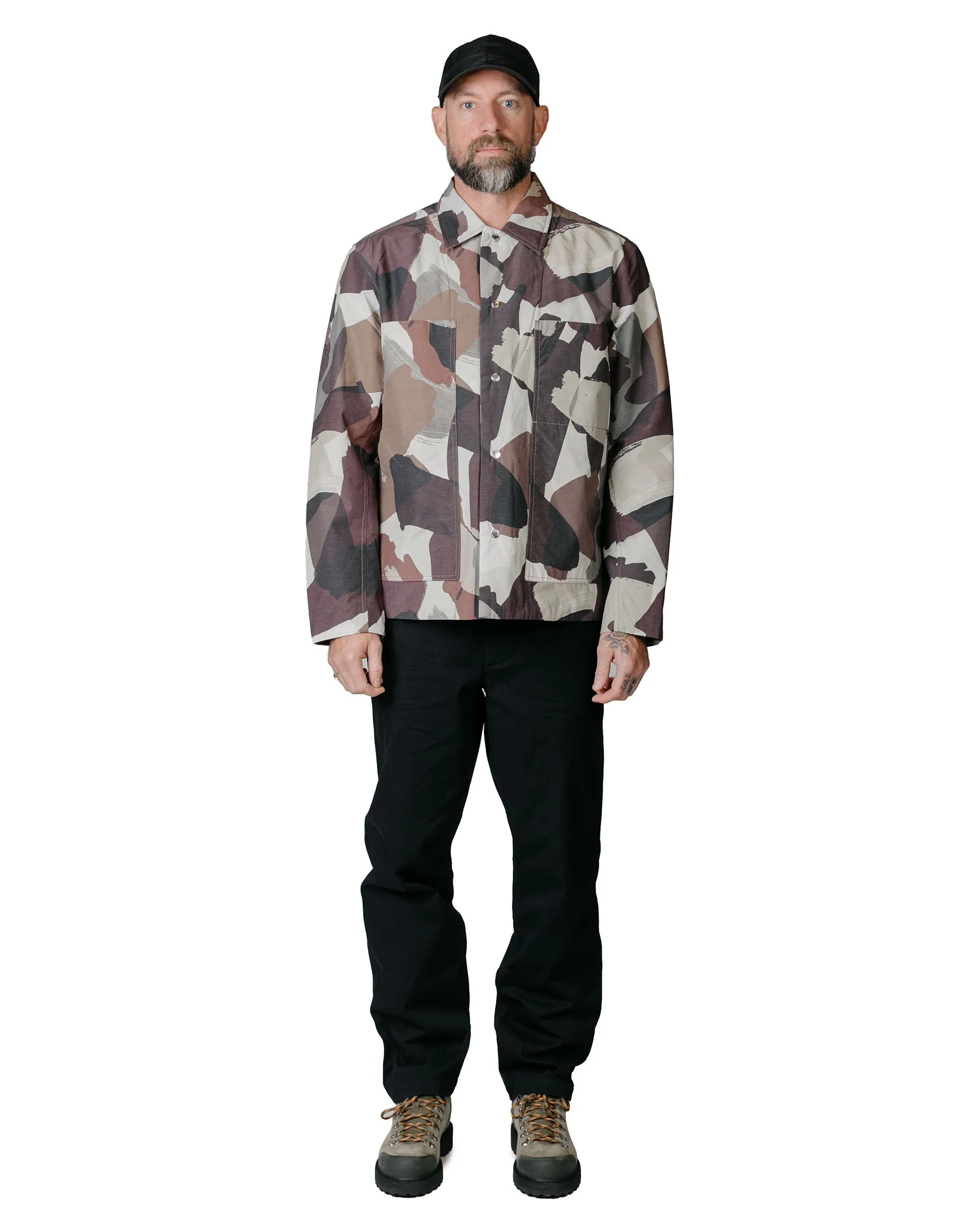 Norse Projects Pelle Camo Nylon Insulated Jacket Espresso