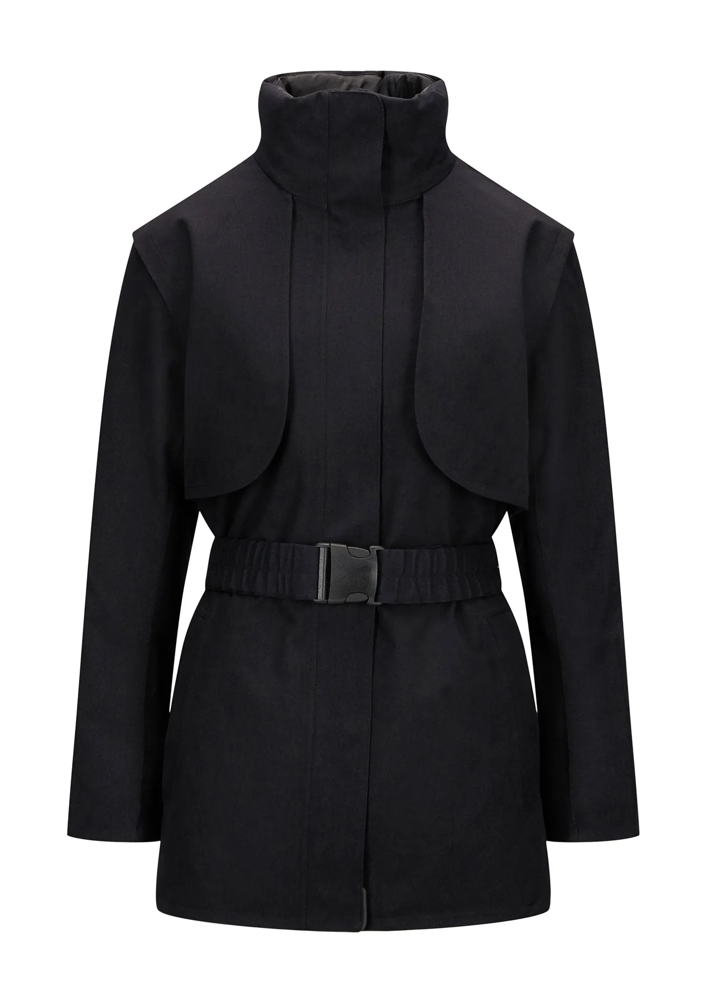 Overskyet Padded Coat - New Black