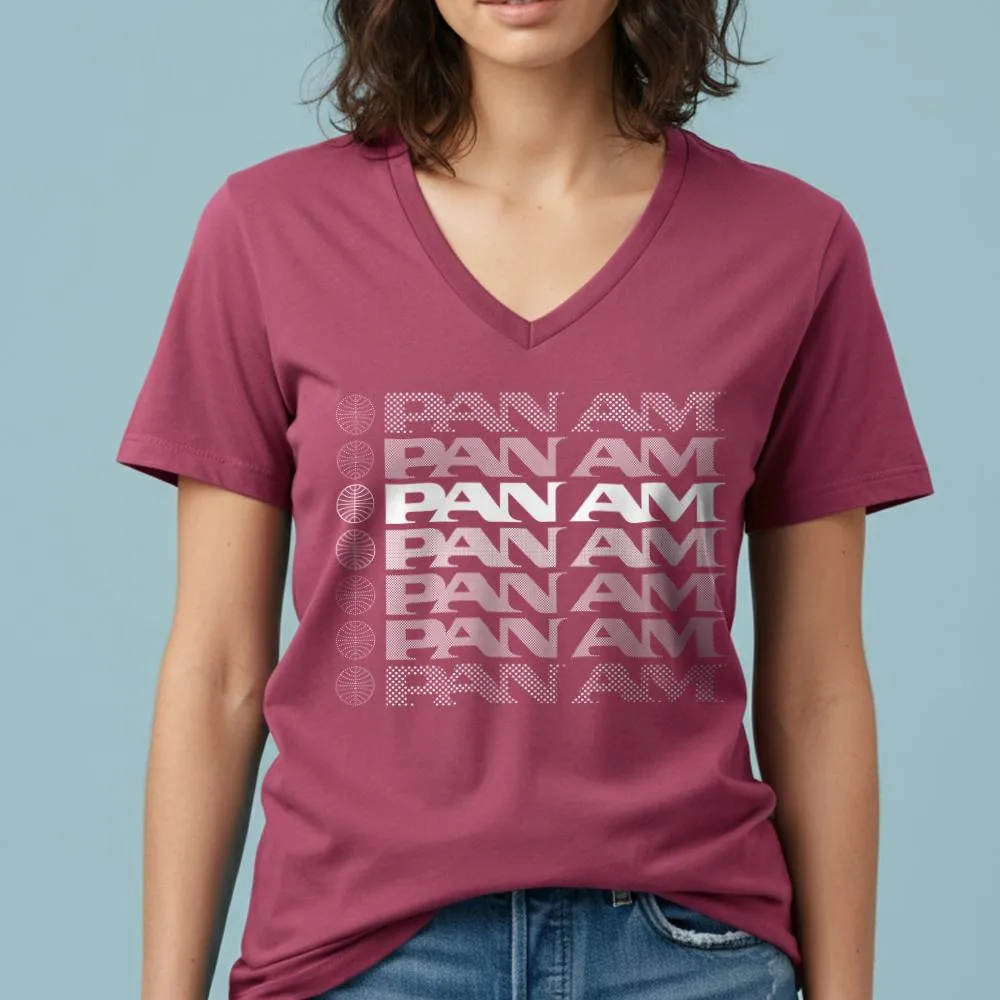 Pan Am Fading - Women's V-Neck T-Shirt