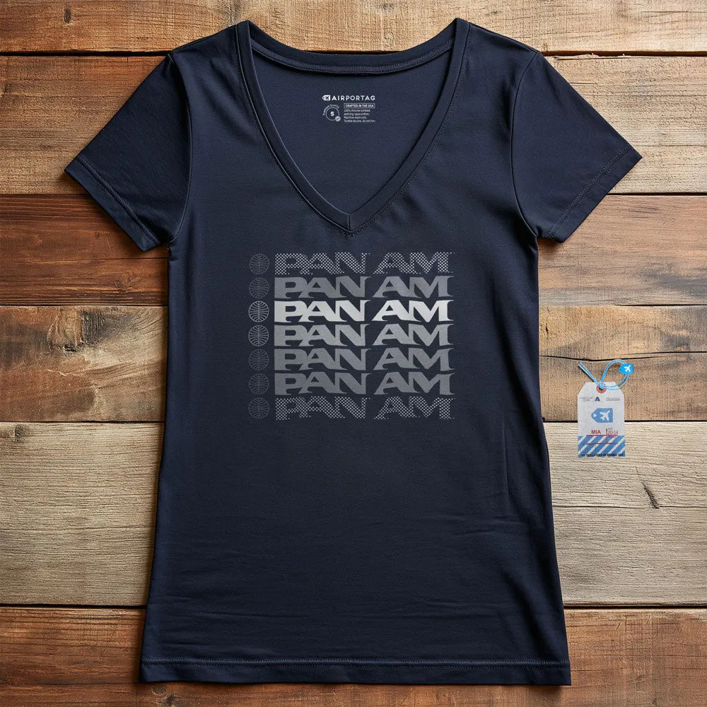 Pan Am Fading - Women's V-Neck T-Shirt