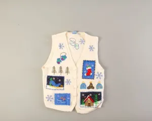 Patches of Winter-Small Christmas Sweater