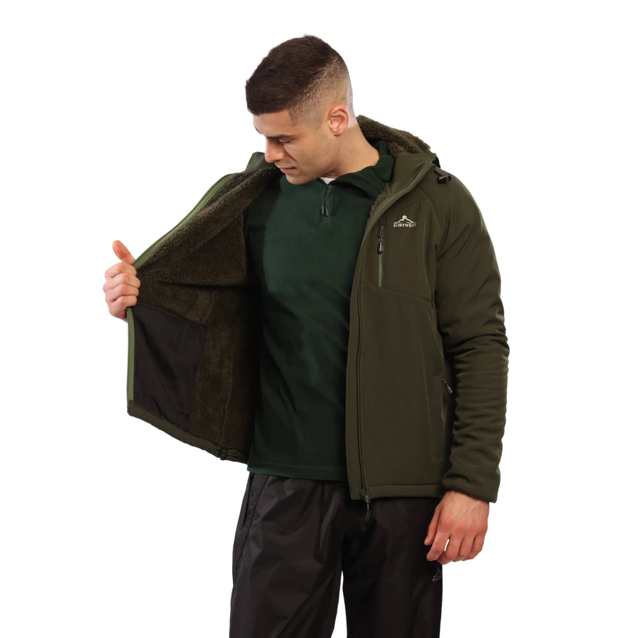 Portwest Mens Rockfleet Sherpa Softshell Jacket