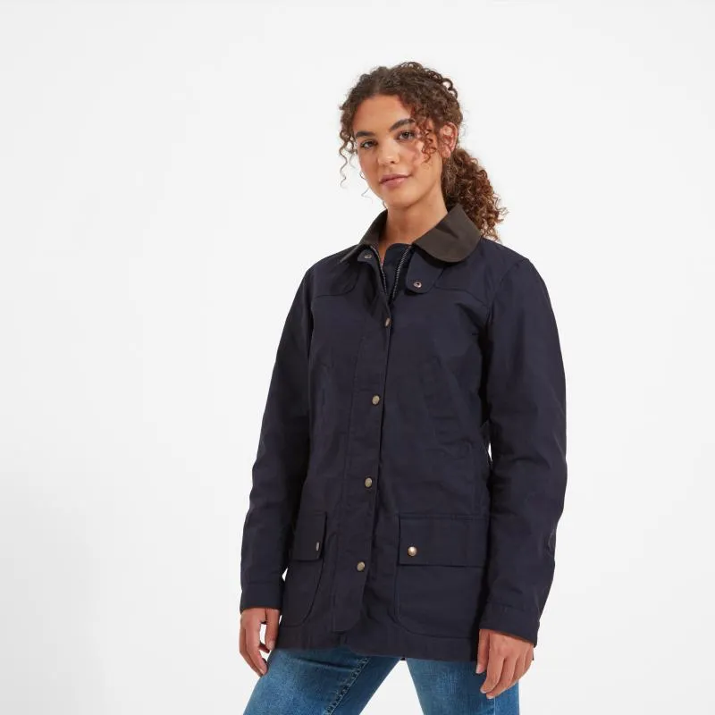 Schoffel Pilton Ladies Wax Jacket - Navy