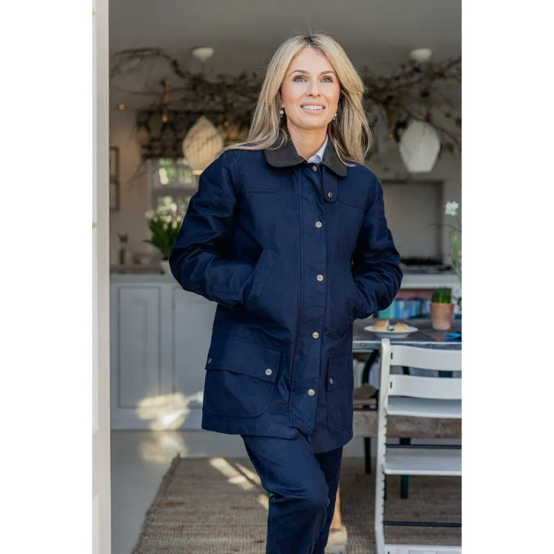 Schoffel Pilton Ladies Wax Jacket - Navy