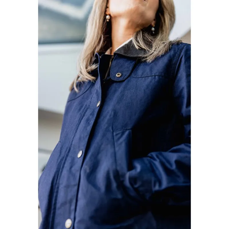 Schoffel Pilton Ladies Wax Jacket - Navy