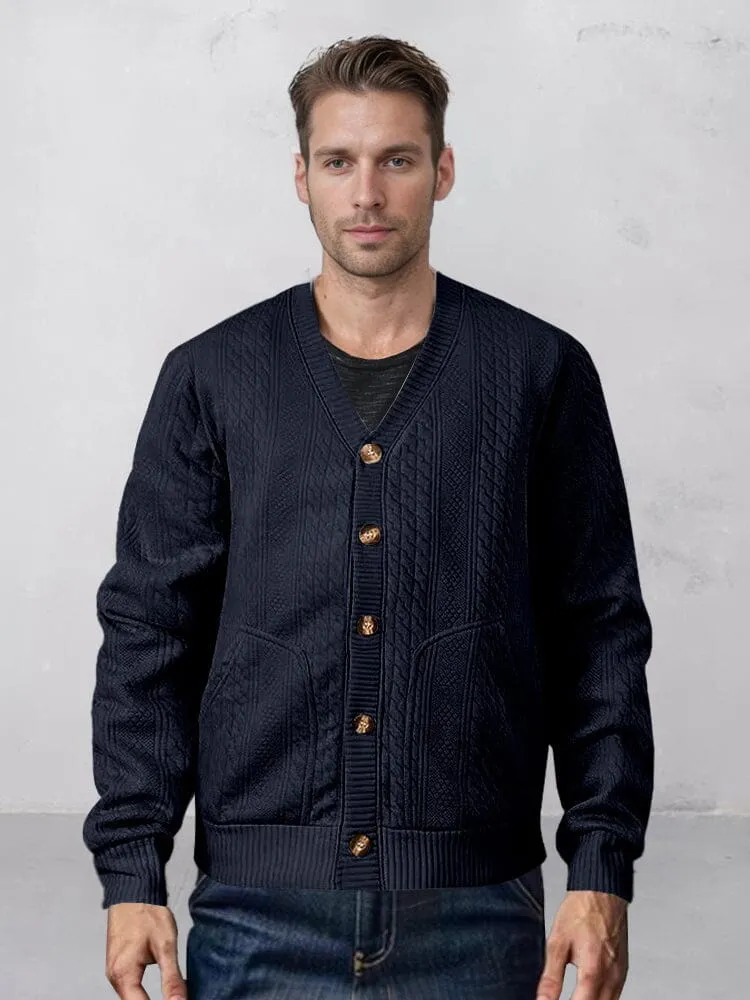 Soft Utility Jacquard Cardigan