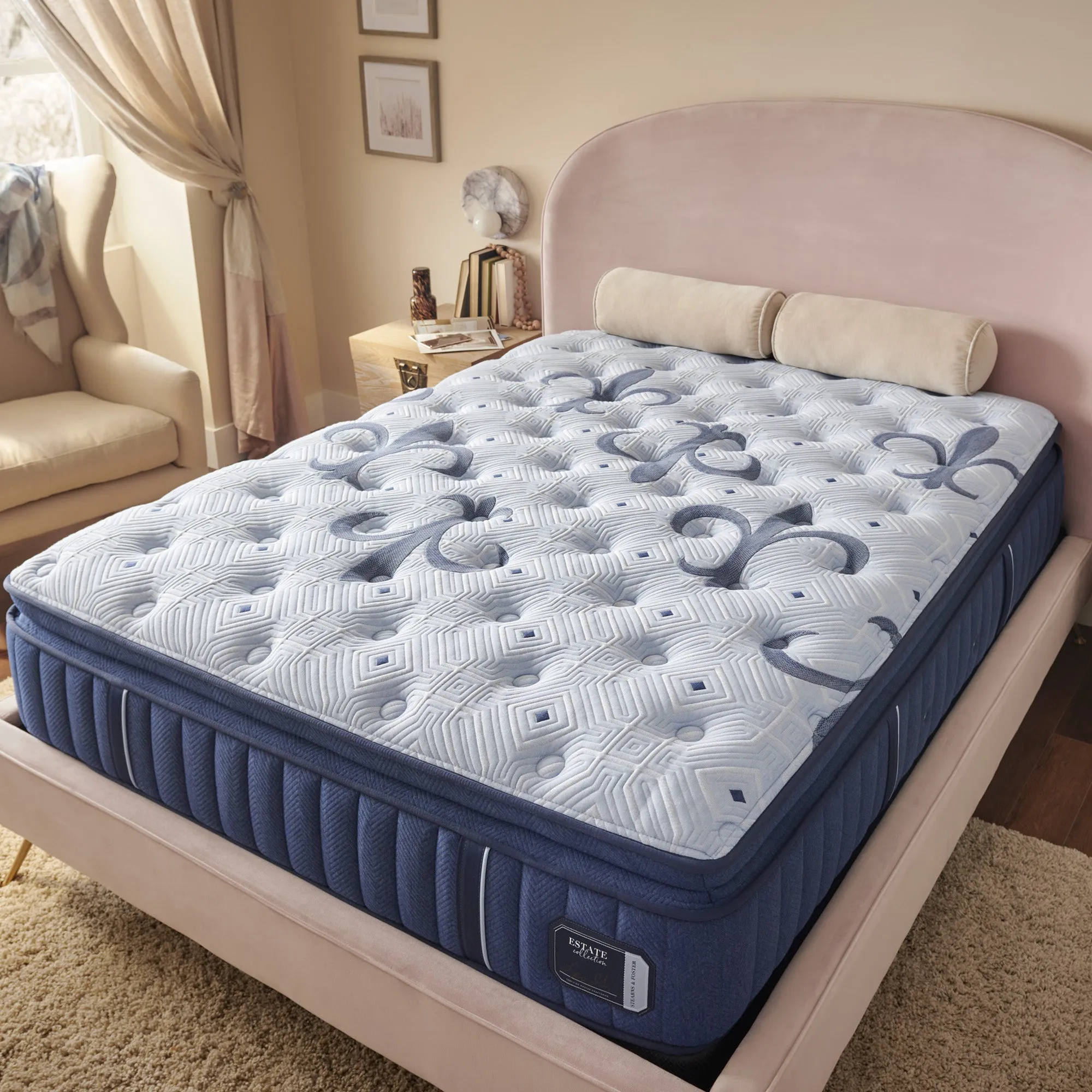 Stearns & Foster Estate Firm Euro Pillow Top Queen Mattress