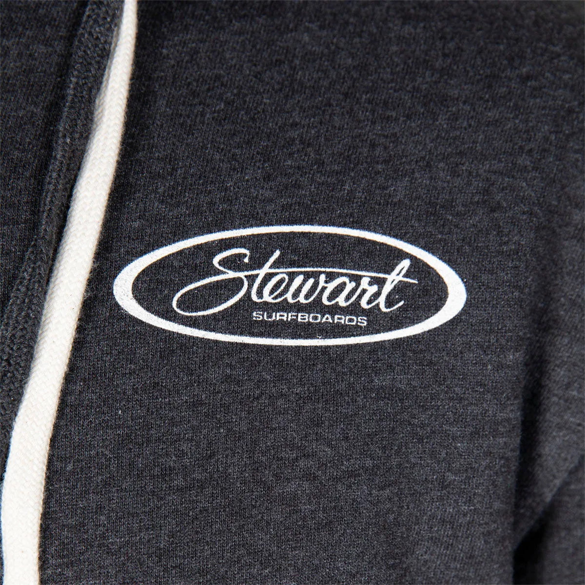 STEWART SURF OVAL SHERPA HOODY CHARCOAL