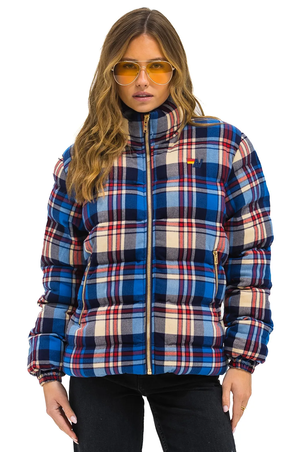 UNISEX PLAID TRAVELER JACKET - PATRIOT PLAID