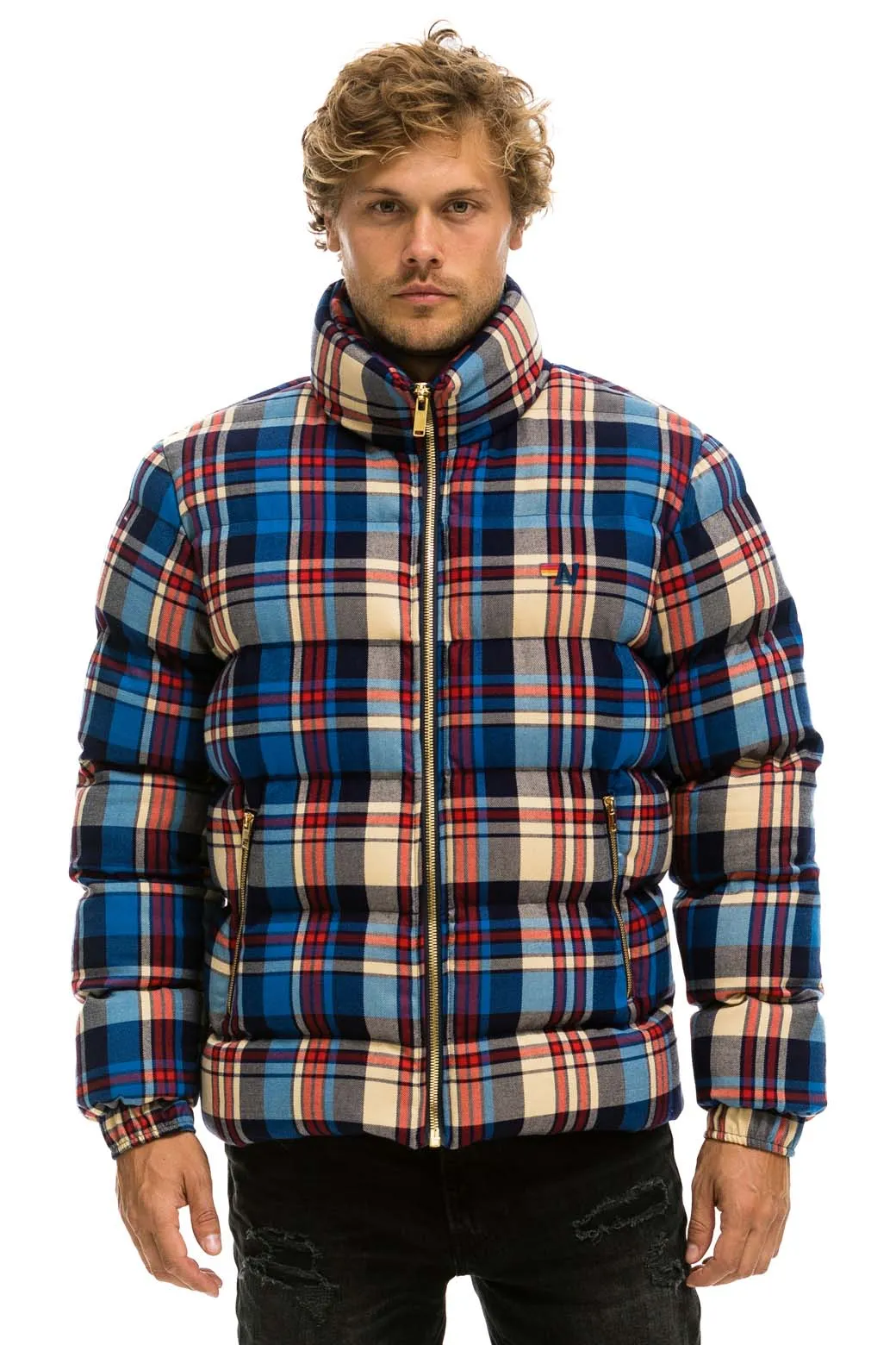 UNISEX PLAID TRAVELER JACKET - PATRIOT PLAID