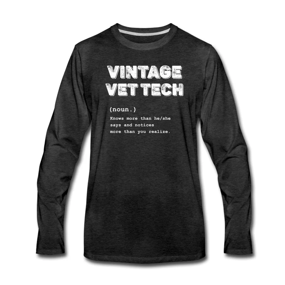 Vintage Vet Tech Unisex Premium Long Sleeve T-Shirt