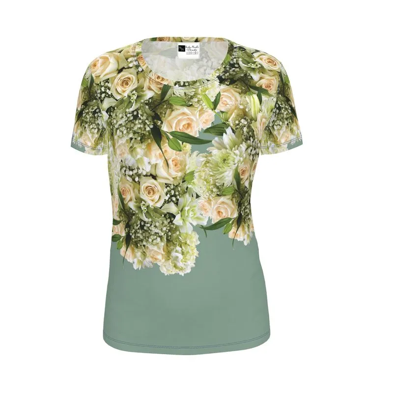 Wedding Flowers Womens T Shirt Short Sleeves