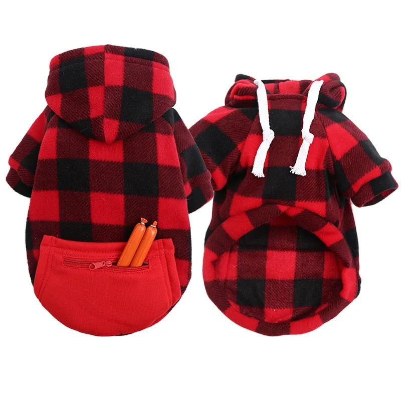 Winter Warm Pet Dog Clothes Soft Wool Dog Hoodies Outfit For Small Dogs