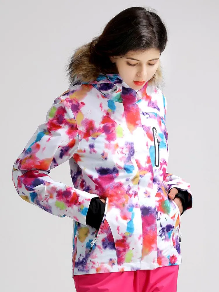 Women's High Waterproof Windproof Colorful Ski/Snowboard Jackets