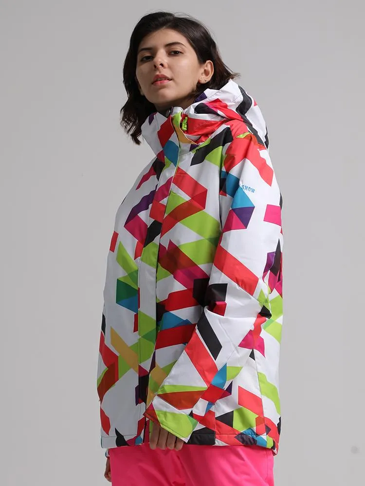 Women's Waterproof Windproof Colorful Snowboard/Ski Jackets