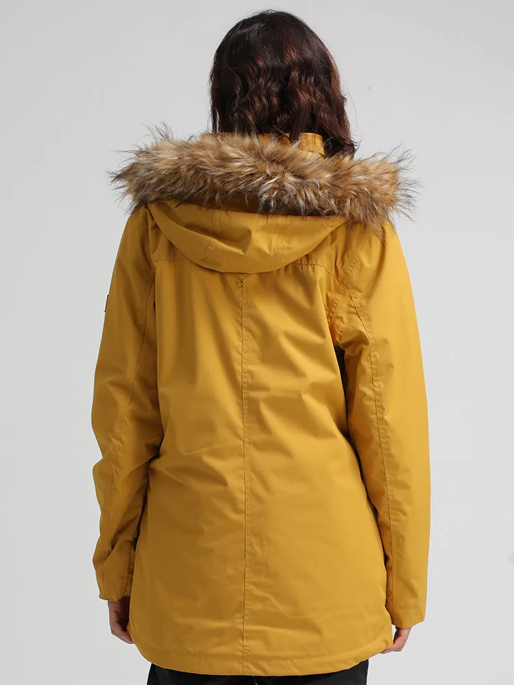 Yellow Warm Waterproof And Windproof Snowboard Jackets